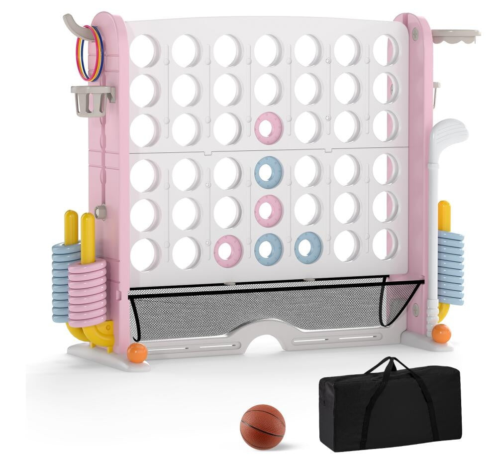 Giant 4-in-a-Row Game, Jumbo 4-to-Score, Pink