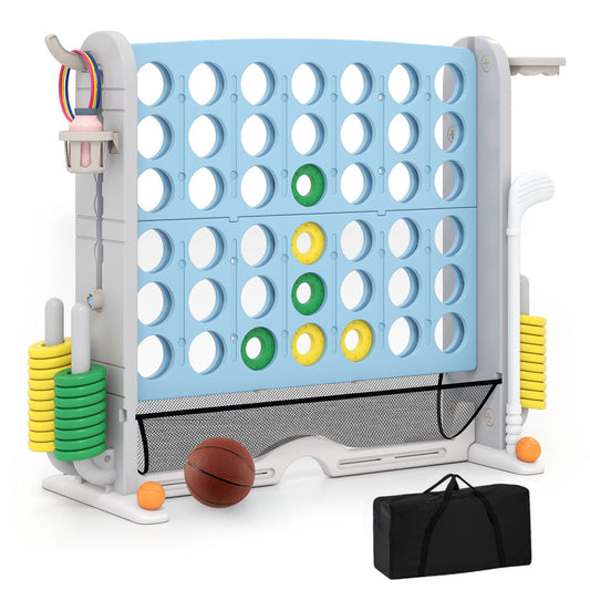 Jumbo 4-to-Score Game Set with Storage Bag, Blue Lawn Games Blue at Gallery Canada