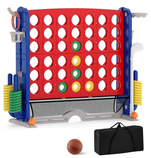 Jumbo 4-in-a-Row Game Set 4-to-Score, Red