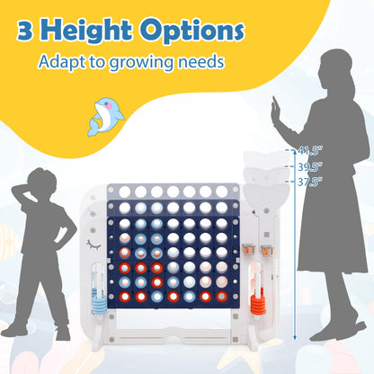 Giant 4-To-Score Game Set, Jumbo Connect Four With Ring-Toss, Navy Lawn Games at Gallery Canada