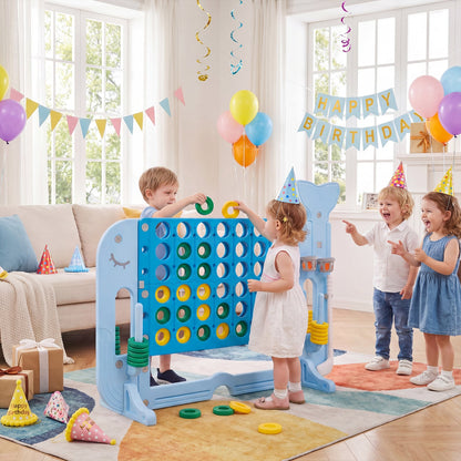 Ensemble de jeu géant 4 à la suite, Jumbo 4 en ligne, Bleu