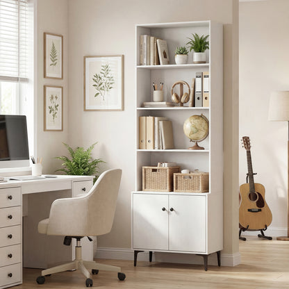 Bookshelf With Doors, 2 Anti-Tipping Kits, White Bookcases at Gallery Canada
