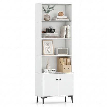 Bookshelf With Doors, 2 Anti-Tipping Kits, White Bookcases White at Gallery Canada