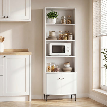 Bookshelf With Doors, 2 Anti-Tipping Kits, White Bookcases at Gallery Canada