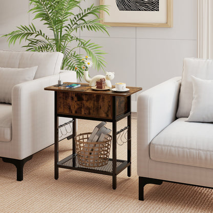 End Table With Charging Station USB Ports, Flip Top Coffee End & Side Tables at Gallery Canada