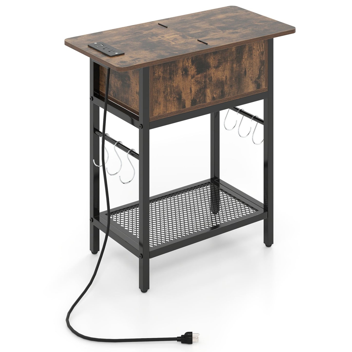 End Table With Charging Station USB Ports, Flip Top Coffee End & Side Tables at Gallery Canada