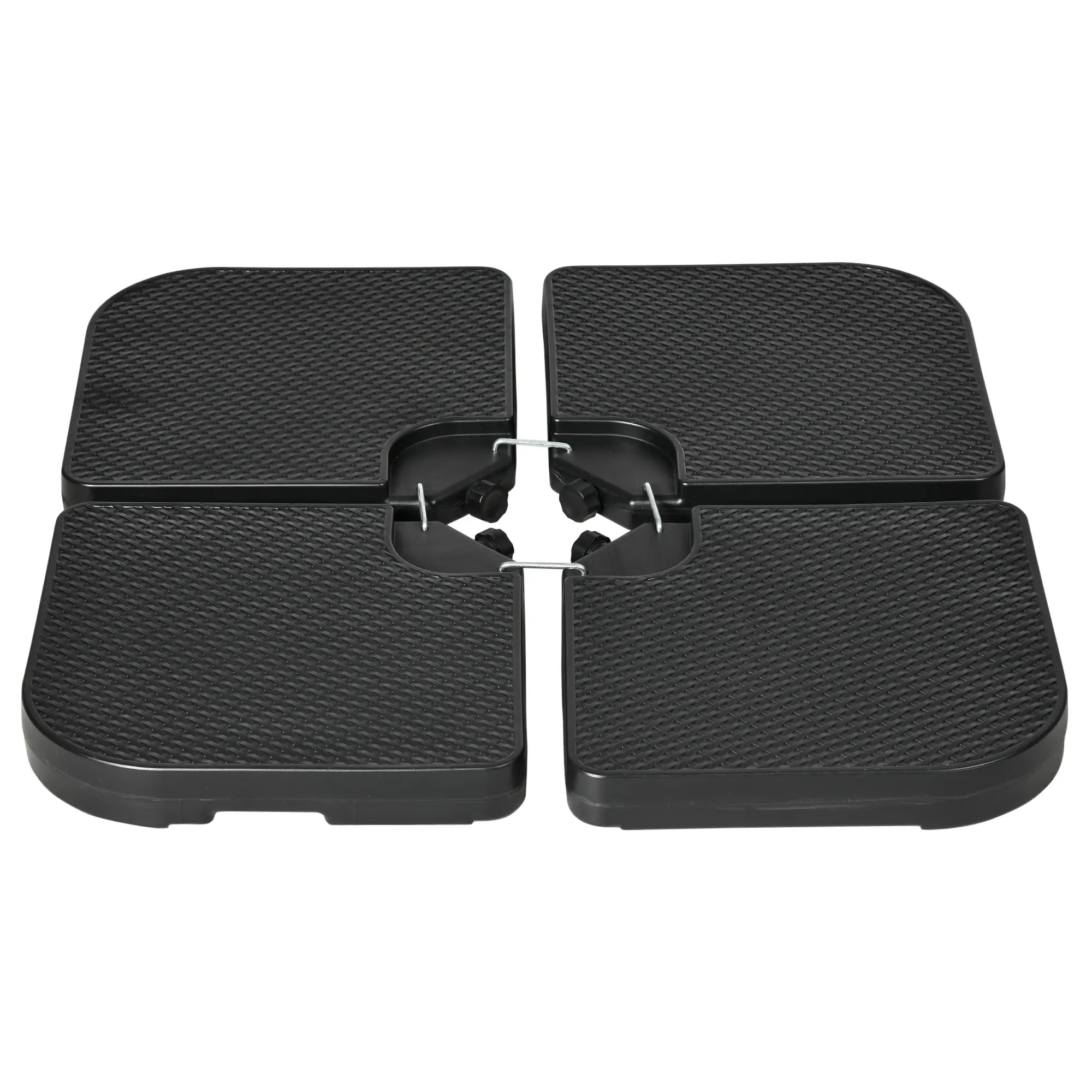 4PCs Cantilever Umbrella Base Weights, HDPE Water or Sand Filled, Black Umbrella Bases at Gallery Canada