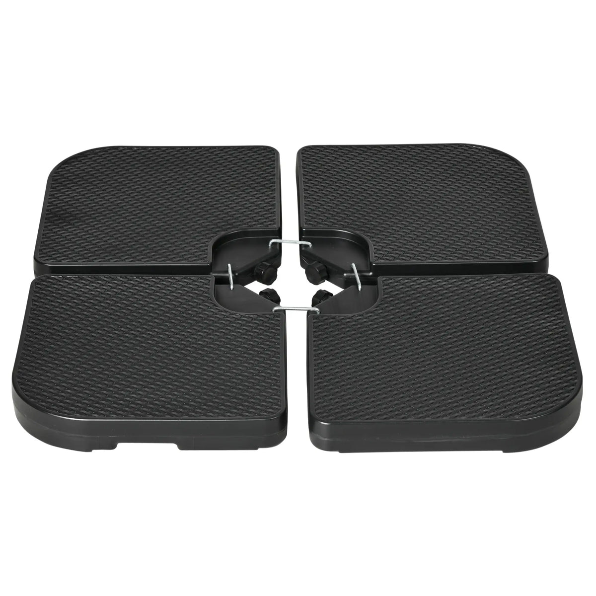 4PCs Cantilever Umbrella Base Weights, HDPE Water or Sand Filled, Black Umbrella Bases at Gallery Canada