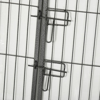 24 Panel 31.5" Heavy Duty Dog Playpen, Small Medium Dogs, Grey Houses, Kennels & Pens at Gallery Canada