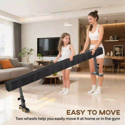 7.5ft Adjustable Balance Beam, Gymnastics Equipment with Wheels Gymnastics Mats at Gallery Canada