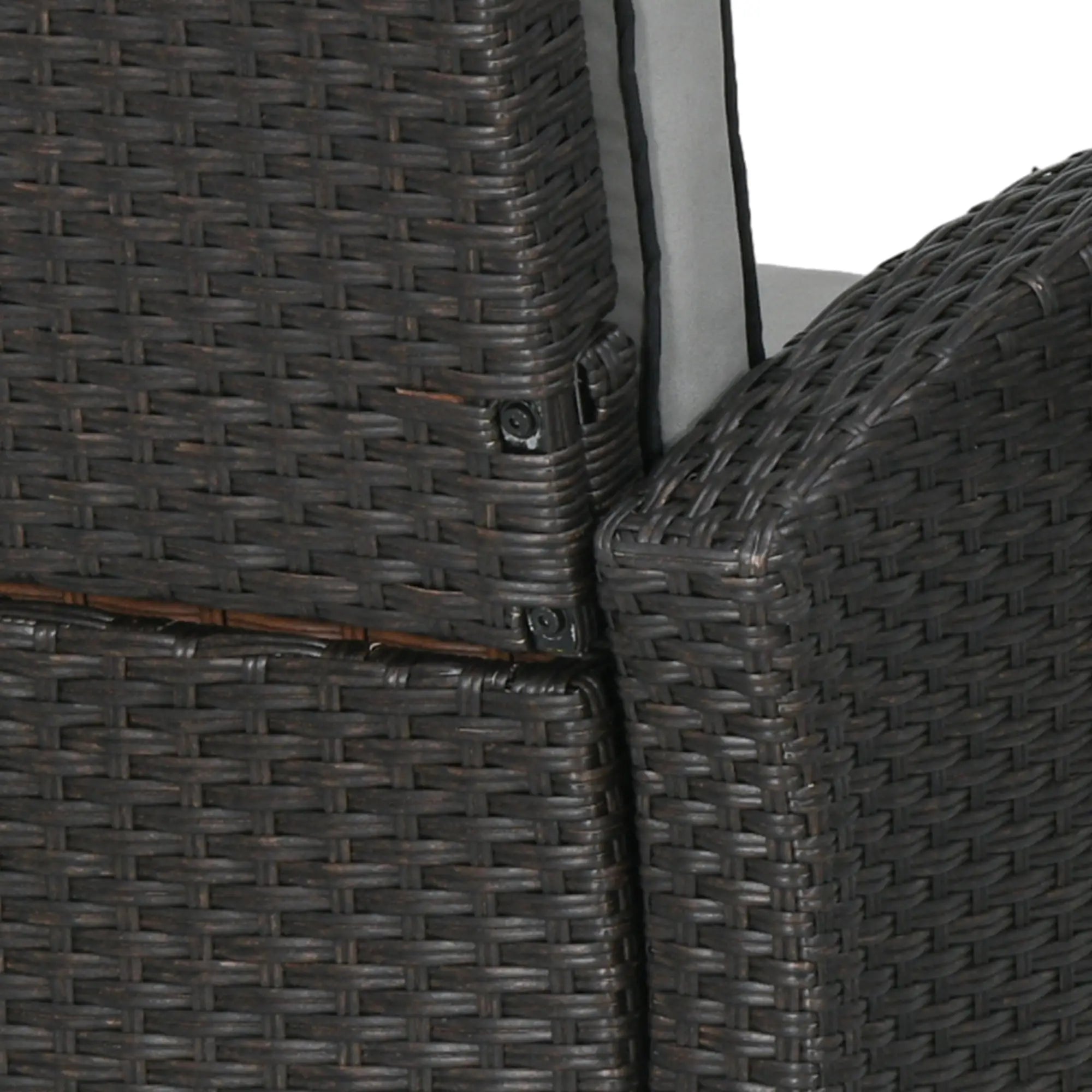 Outdoor Recliner Chair, Adjustable Backrest, Cushion, Side Tray, Light Grey Chaise Loungers at Gallery Canada