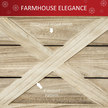 28" Farmhouse Christmas Tree Base Cover, Wood Collar, Distressed Finish Christmas Trees at Gallery Canada