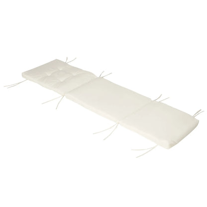 Outdoor Folding Chaise Lounge, Adjustable Backrest, Cream White Lounger Chairs at Gallery Canada