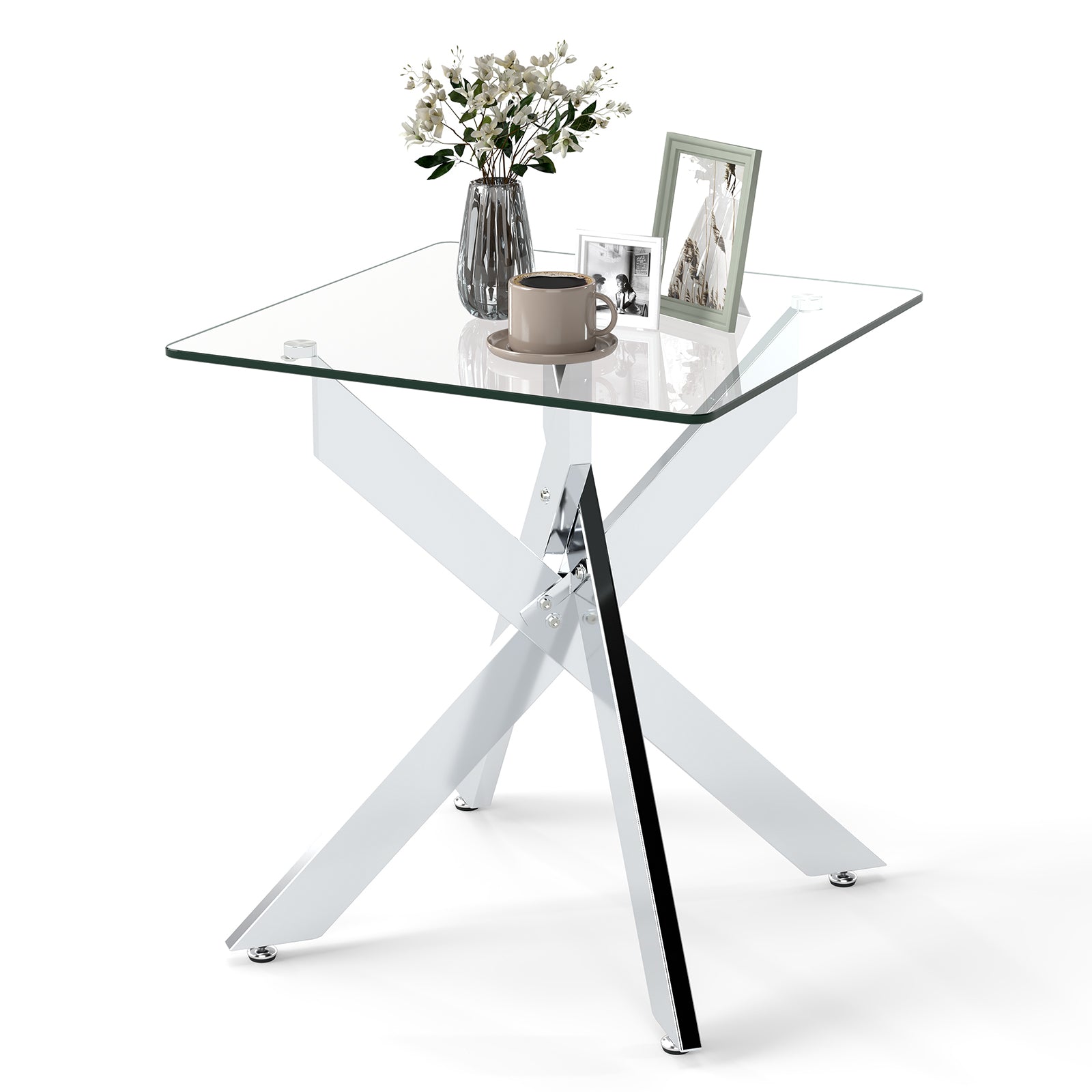 Glass Side Table Square End Table End & Side Tables at Gallery Canada