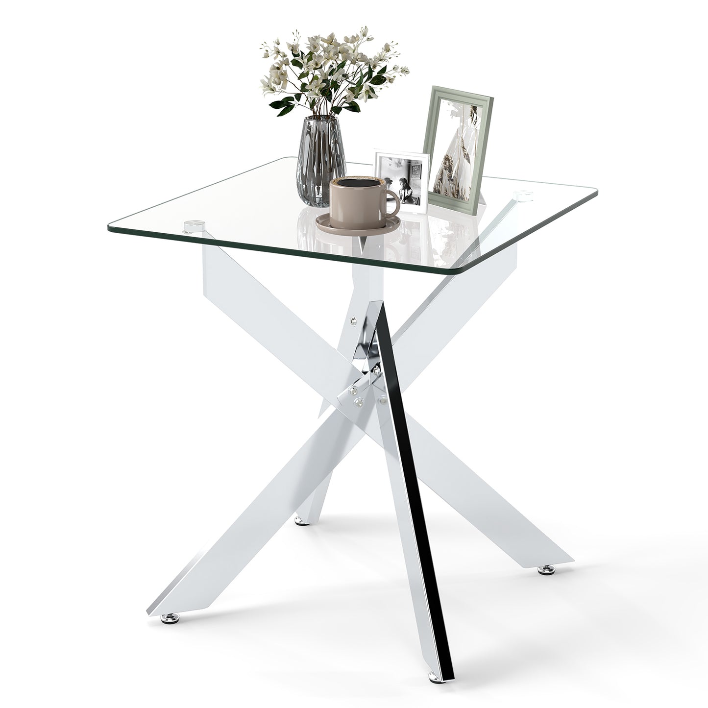 Glass Side Table Square End Table End & Side Tables at Gallery Canada