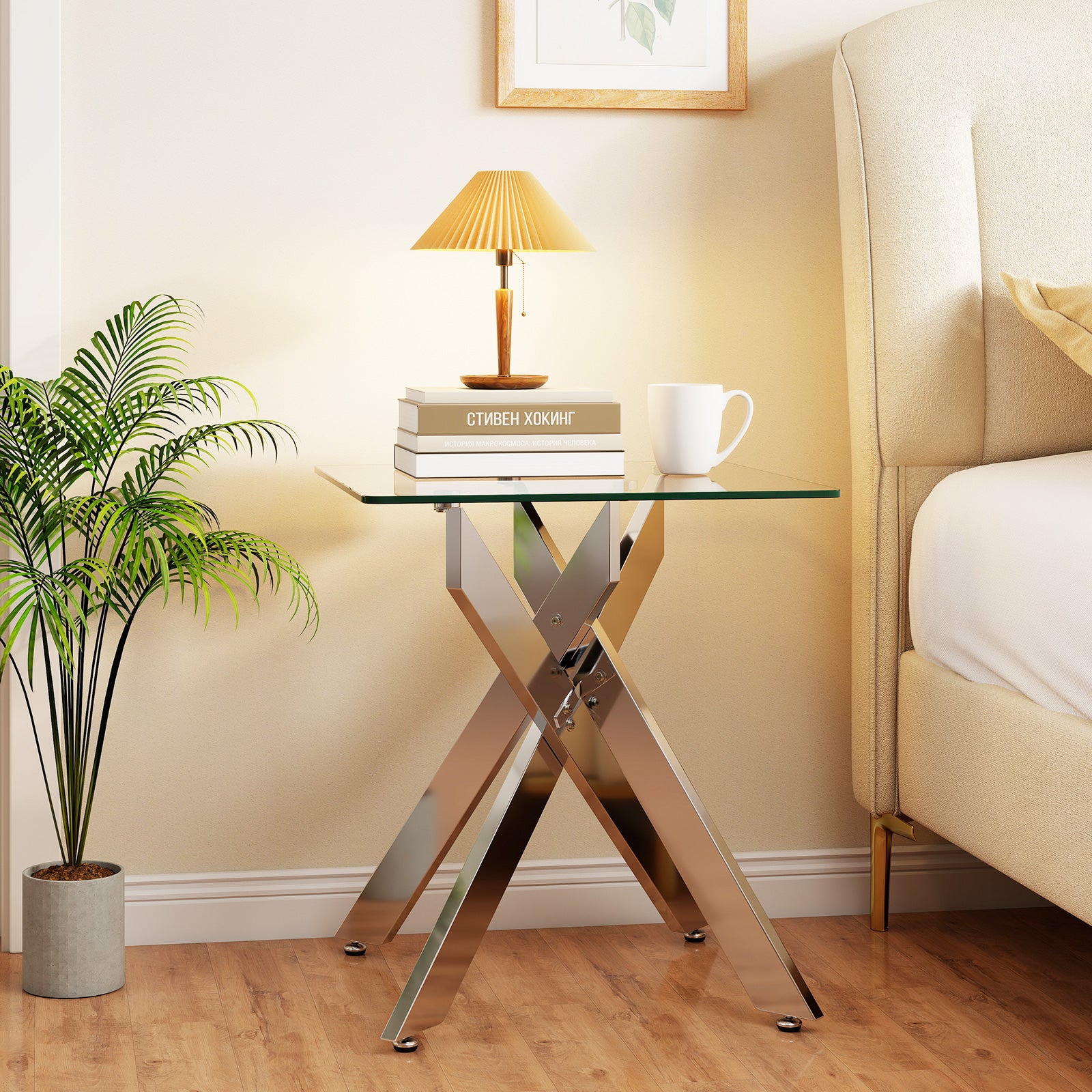 Glass Side Table Square End Table End & Side Tables at Gallery Canada