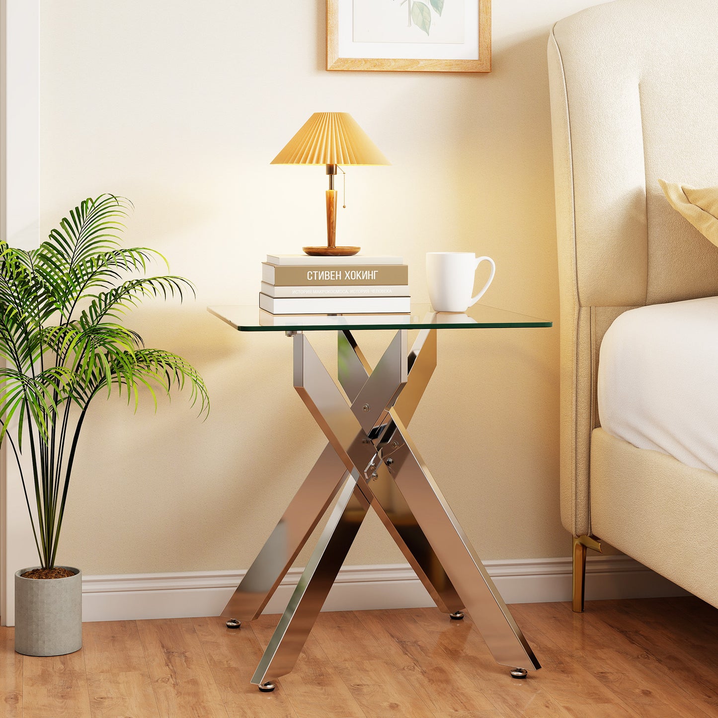 Glass Side Table Square End Table End & Side Tables at Gallery Canada