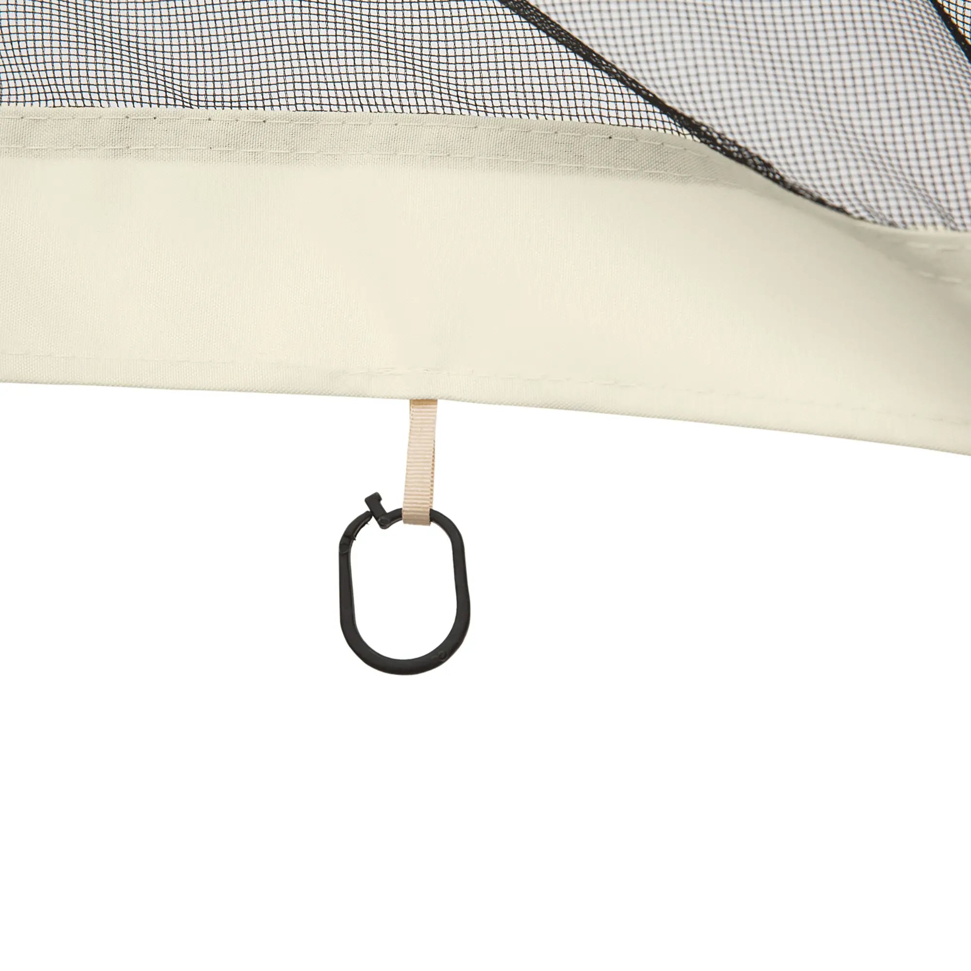 Mosquito Netting for Gazebo, 10' x 12', Cream White, Black Gazebo Sidewalls at Gallery Canada