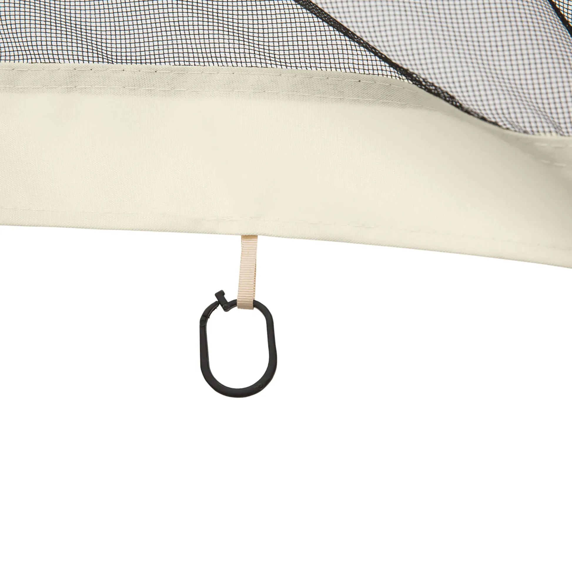 Mosquito Netting for Gazebo, 10' x 12', Cream White, Black Gazebo Sidewalls at Gallery Canada