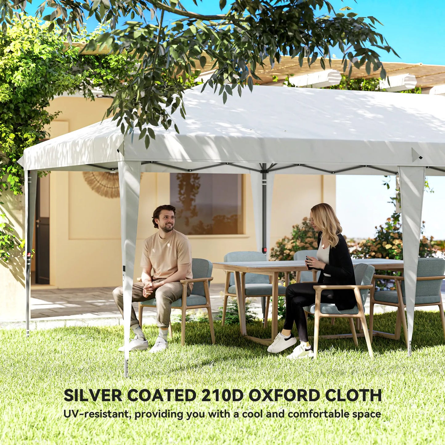 10' x 20' Pop Up Canopy Tent, Instant Shelter, White Pop Up Canopies at Gallery Canada