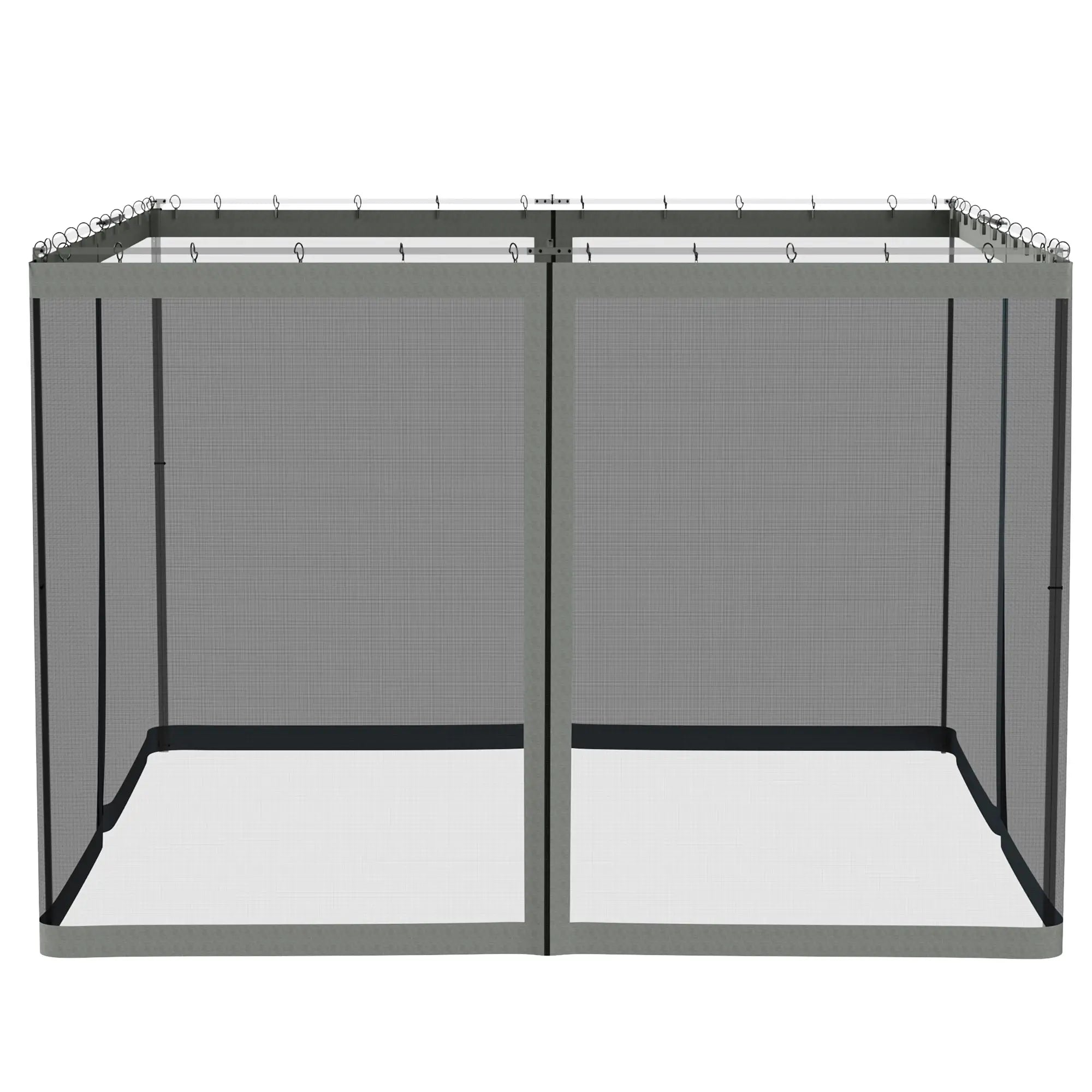 Replacement Mosquito Netting, 10' x 10', Black, Dark Grey Gazebo Sidewalls at Gallery Canada