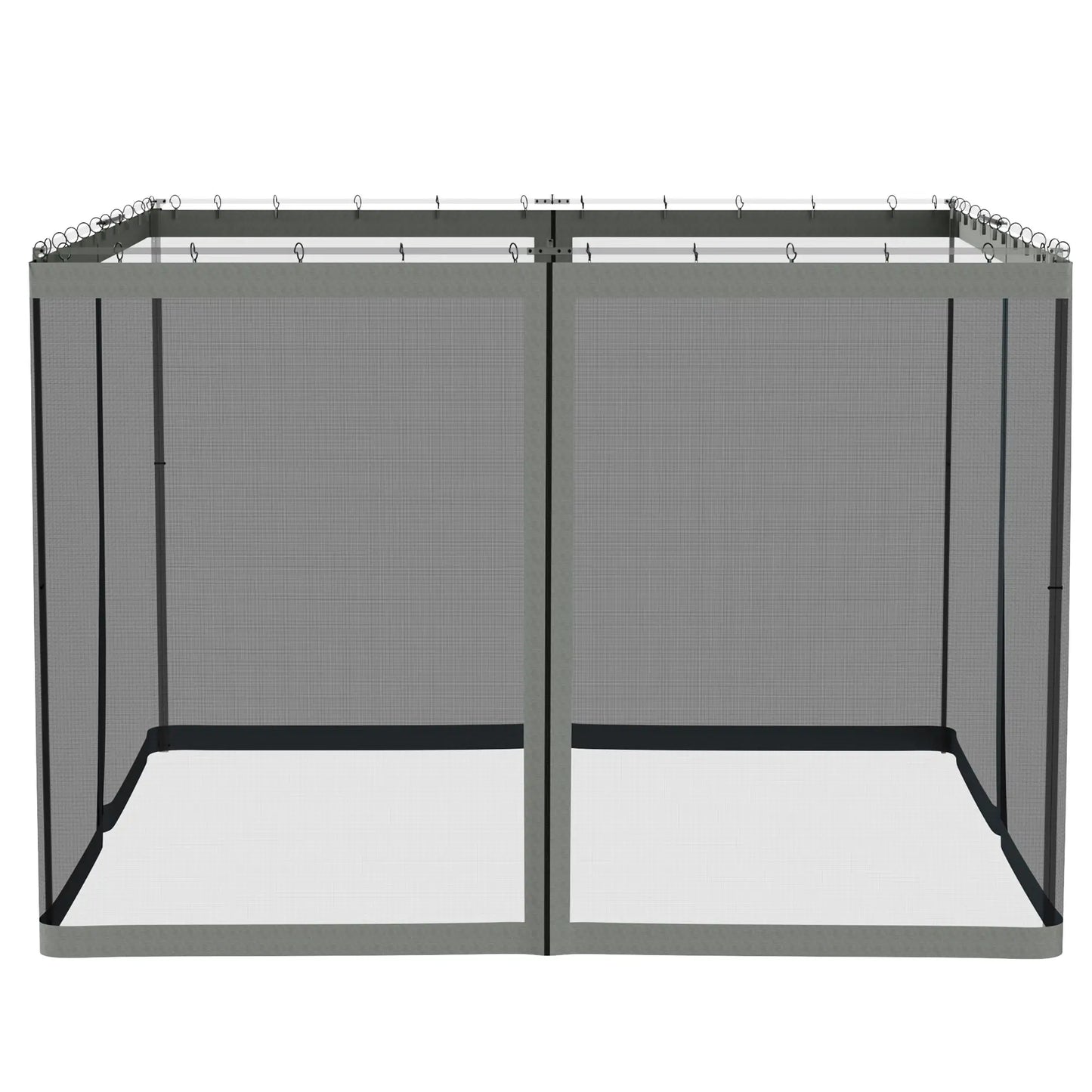 Replacement Mosquito Netting, 10' x 10', Black, Dark Grey Gazebo Sidewalls at Gallery Canada