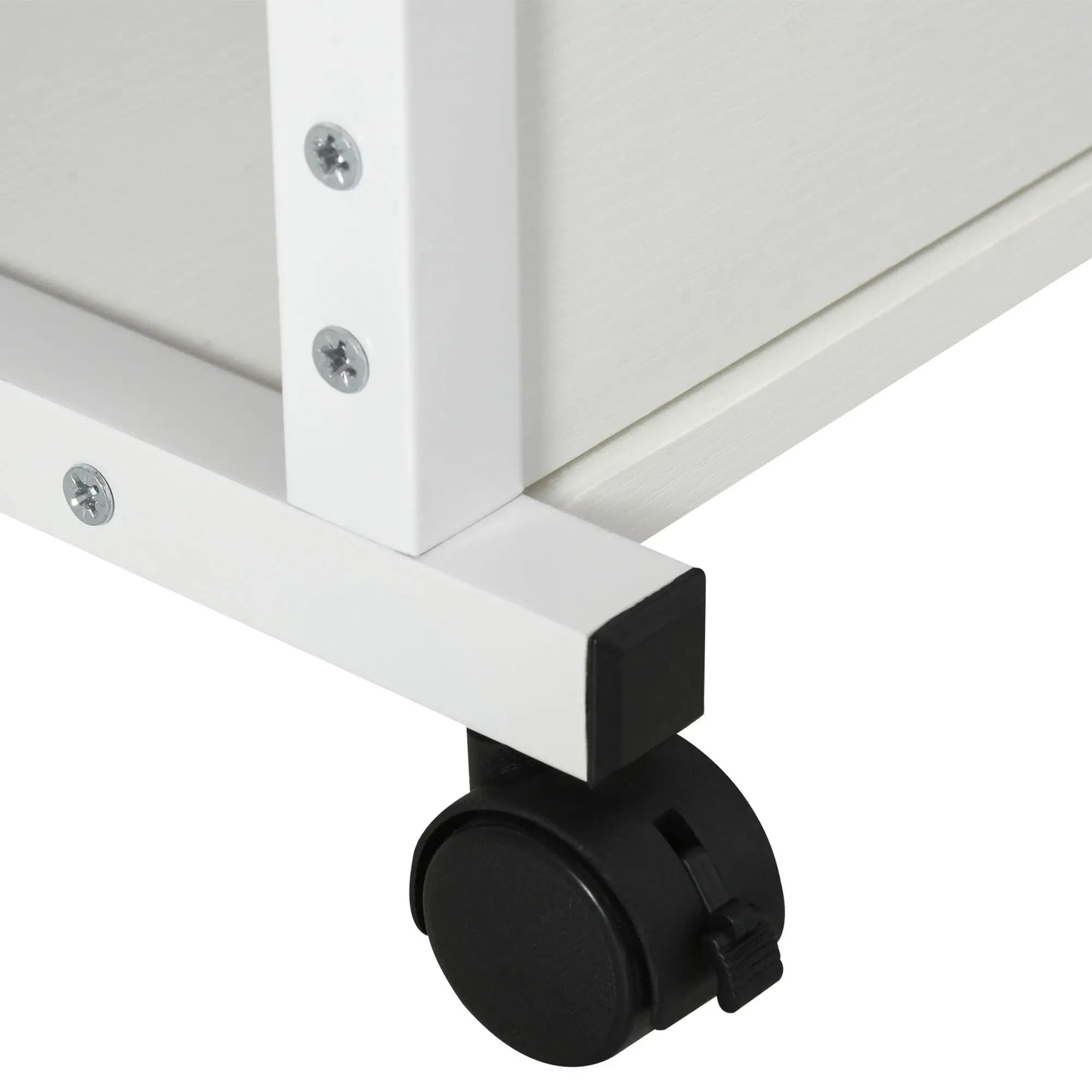 Mobile Standing Desk, Adjustable Height 31.5 inch, White Side Tables at Gallery Canada