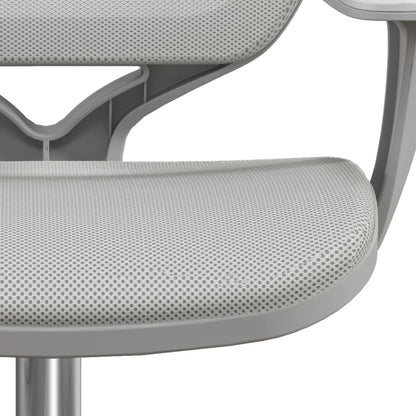 Mesh Back Office Chair, Swivel Castors, Arm, Grey Office Chairs at Gallery Canada