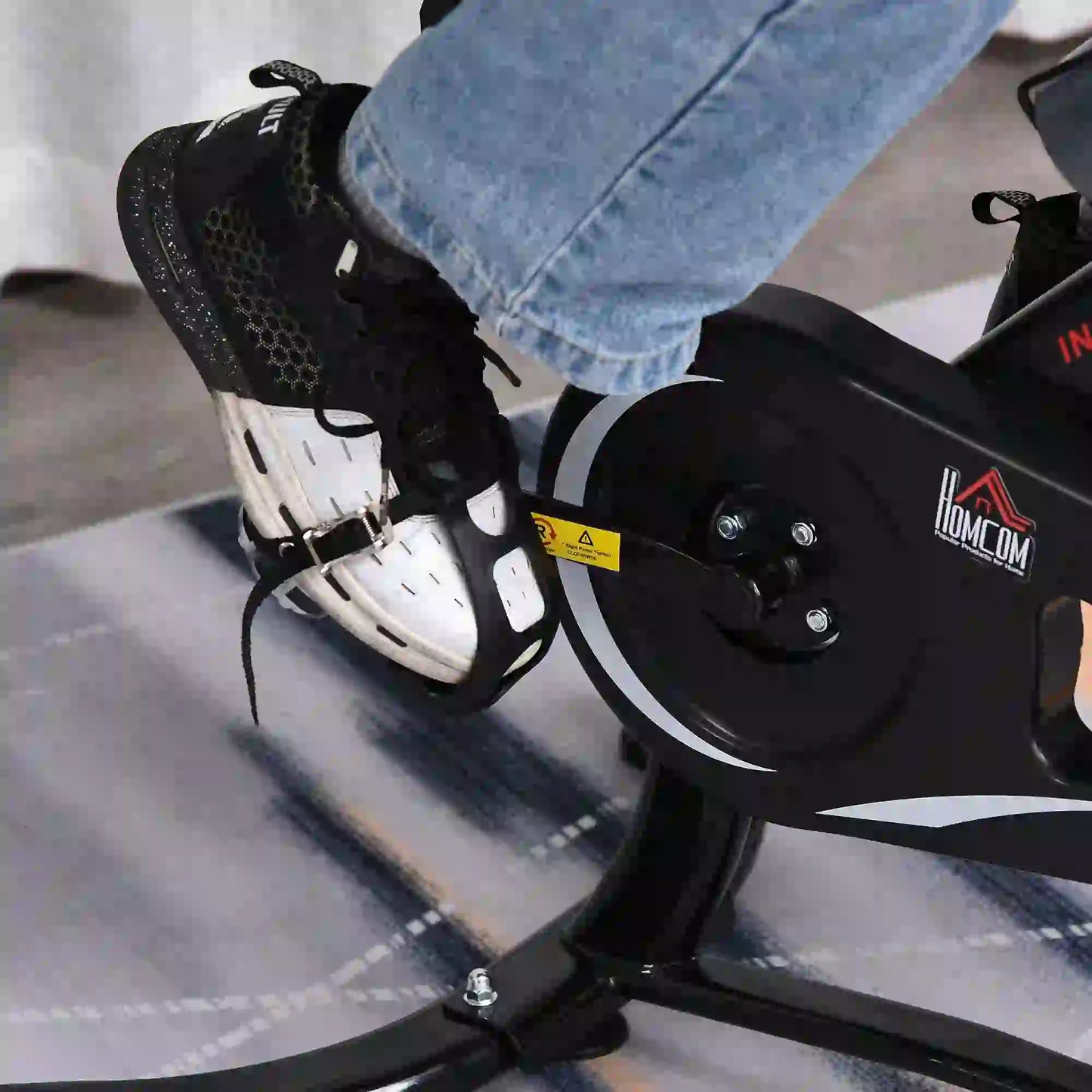 Exercise Bike with LCD Display, Indoor Cycling, 6kg Flywheel, Black Exercise & Stationary Bikes at Gallery Canada