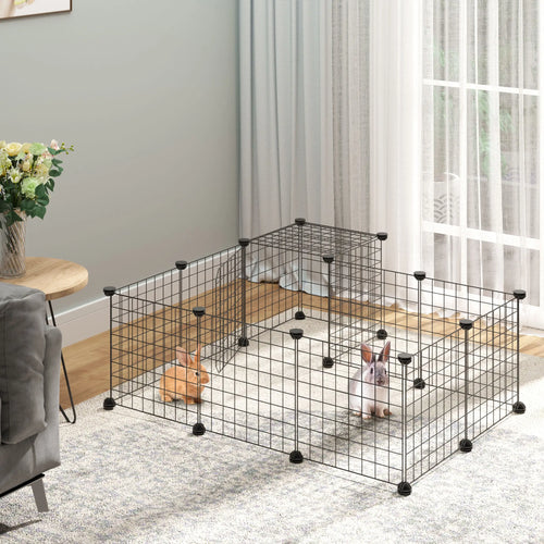 Small Animal Cage, Rabbit Guinea Pig Playpen, 31 Panels, 41.3