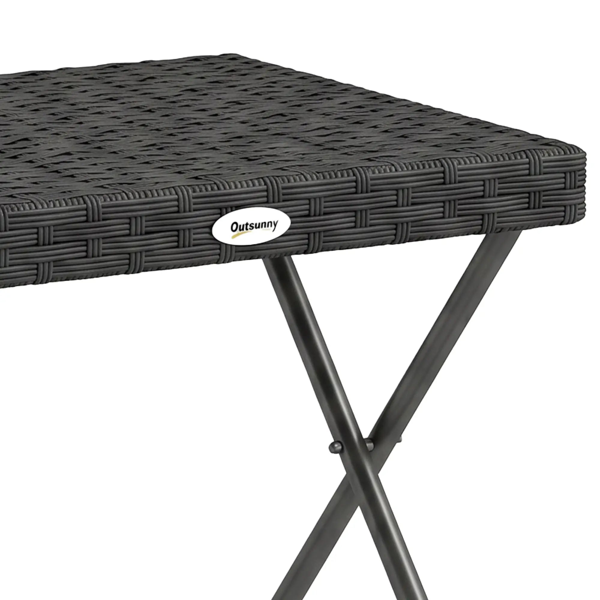 Outdoor PE Rattan Coffee Table, 15.75