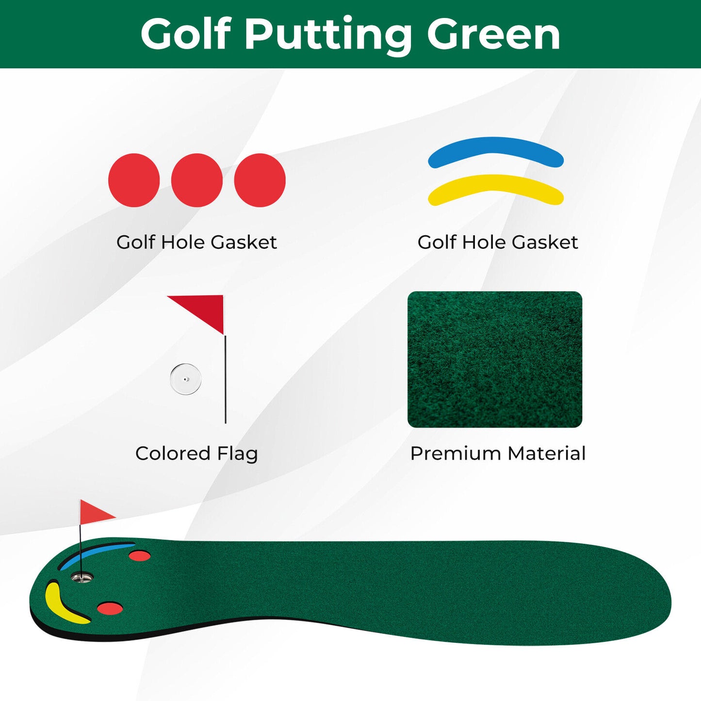 Golf Putting Green Set, Indoor Outdoor, Green Golf at Gallery Canada