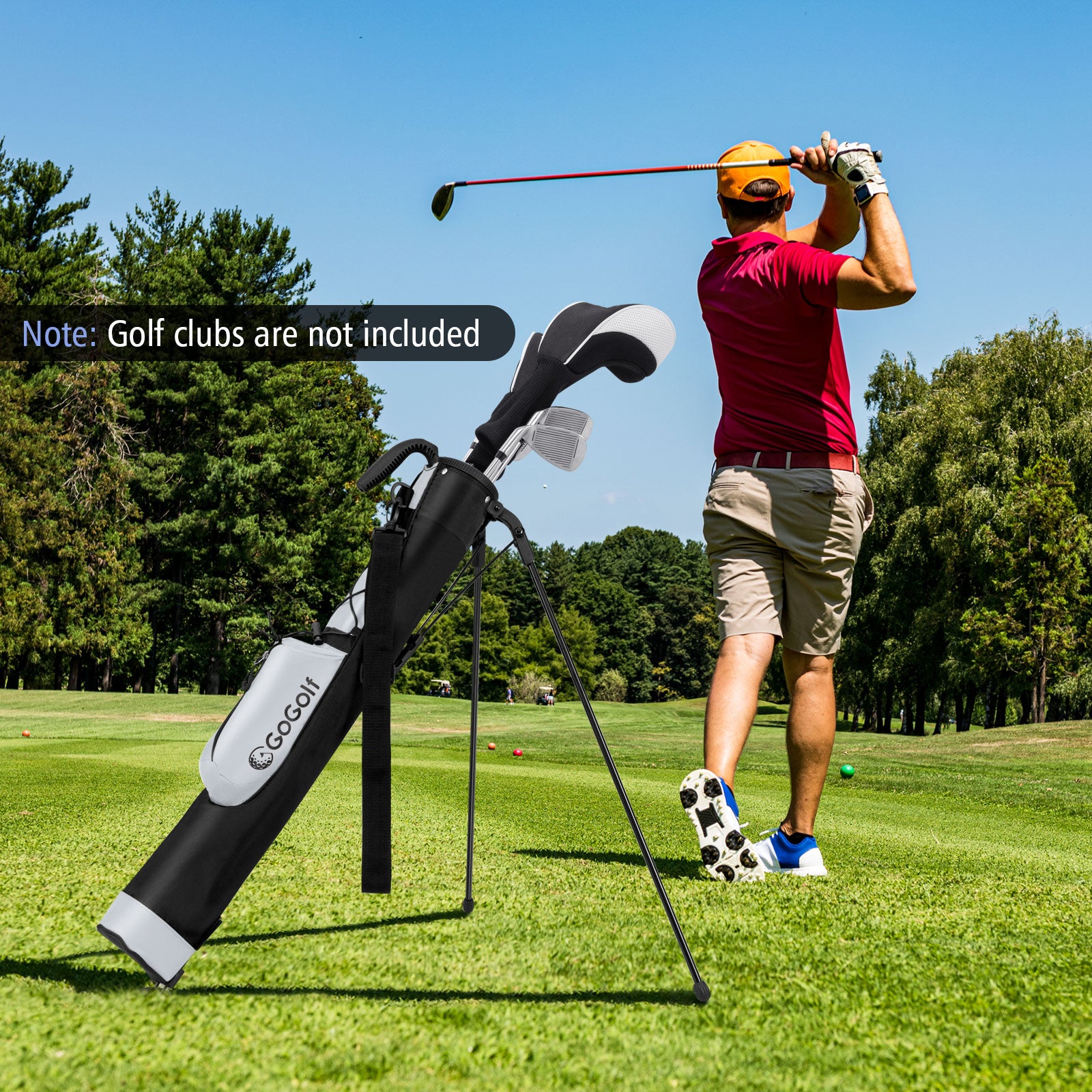 Golf Stand Bag Lightweight Golf Bag for The Driving Range, Gray Golf at Gallery Canada