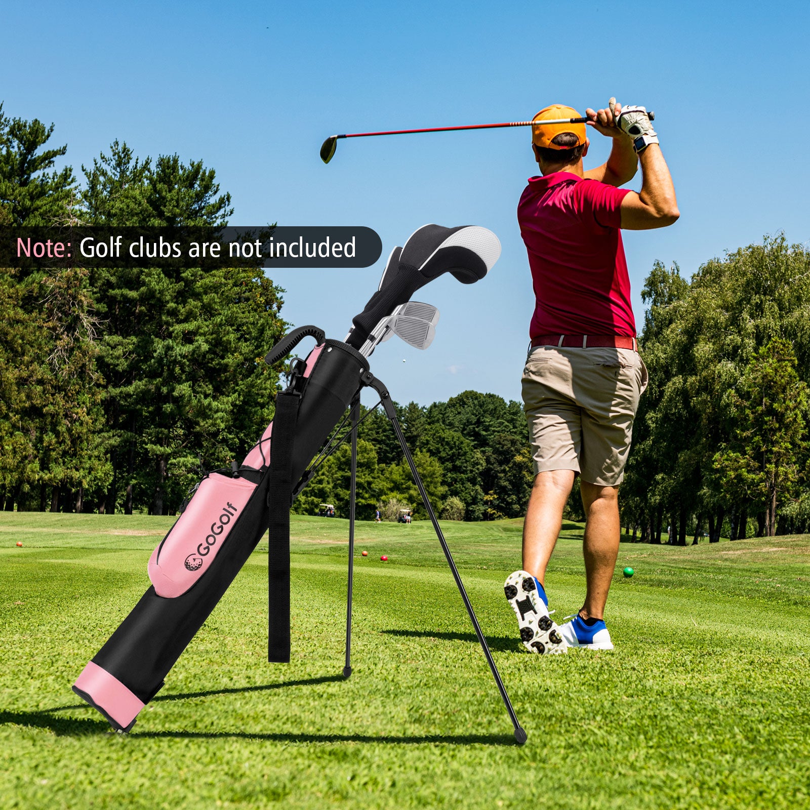 Golf Stand Bag Lightweight Golf Bag for The Driving Range, Pink Golf at Gallery Canada