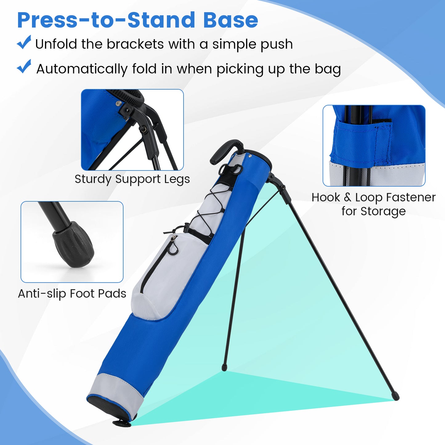 Golf Stand Bag Lightweight Golf Bag for The Driving Range, White Golf at Gallery Canada