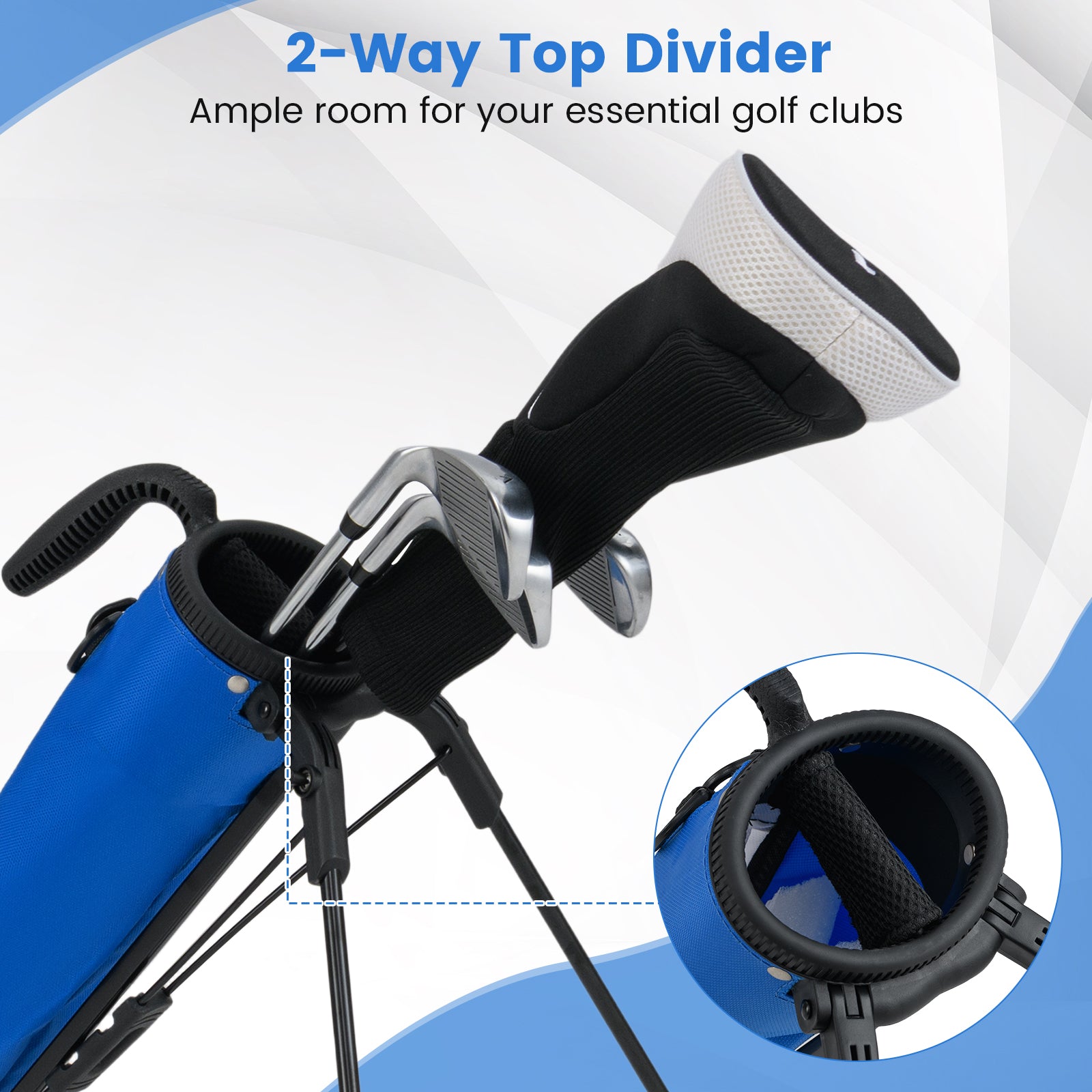 Golf Stand Bag Lightweight Golf Bag for The Driving Range, White Golf at Gallery Canada