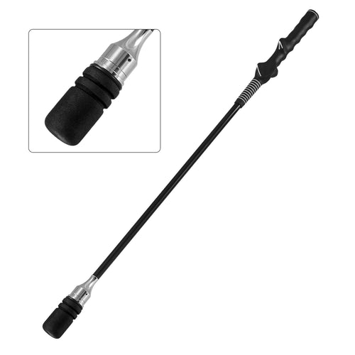 Golf Swing Trainer Click Stick Swing Training Aid for Speed Flexibility Balance, Black