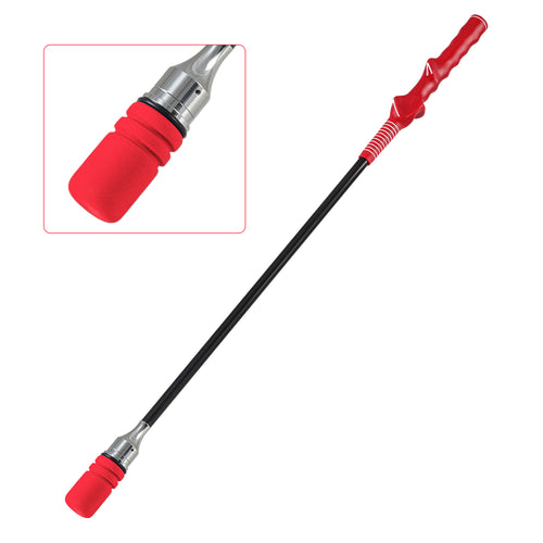 Golf Swing Trainer Click Stick Swing Training Aid for Speed Flexibility Balance, Red