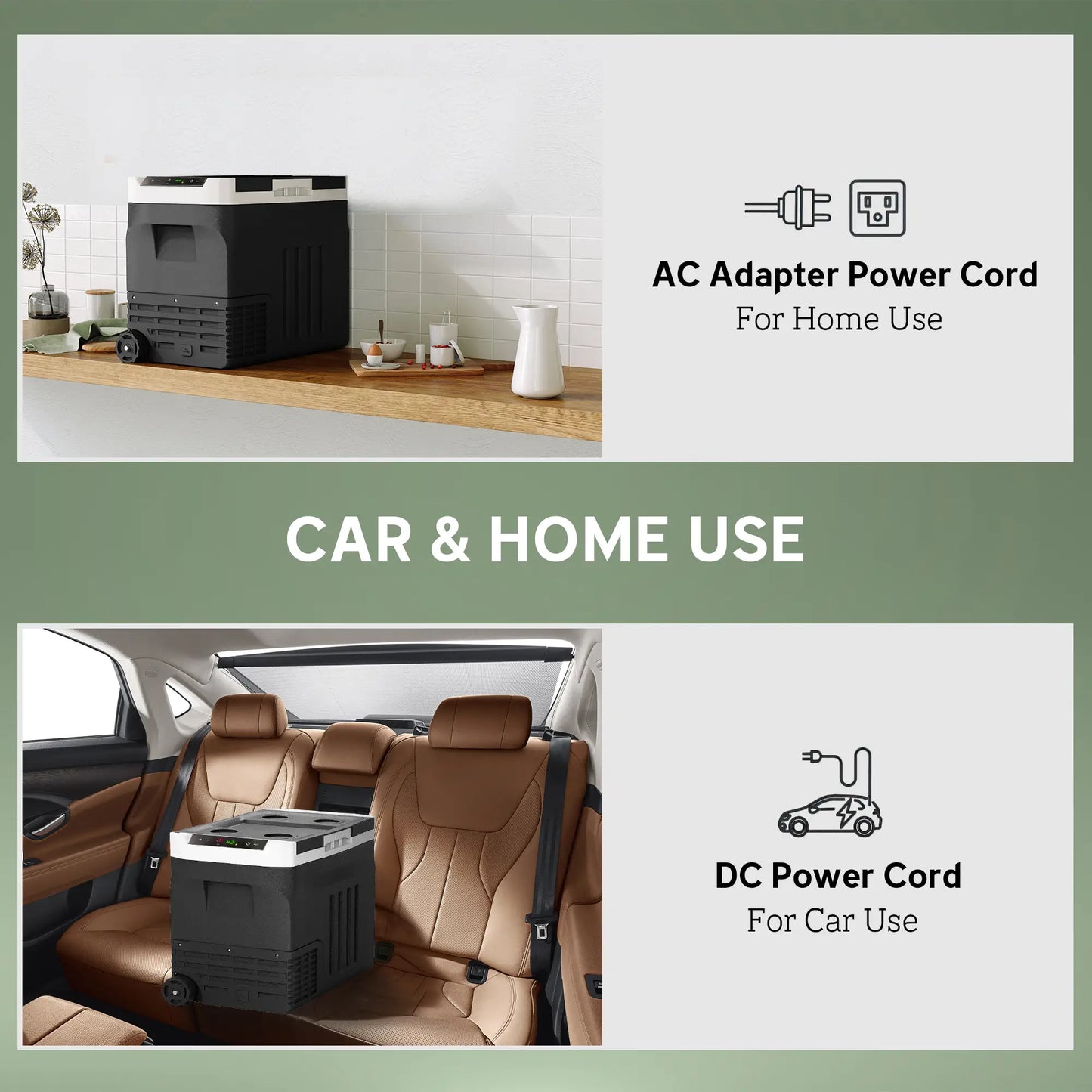 12V Car Fridge, 42 Quart (40L) Portable Cooler, 12V/24V DC, 100-240V AC Car Coolers at Gallery Canada