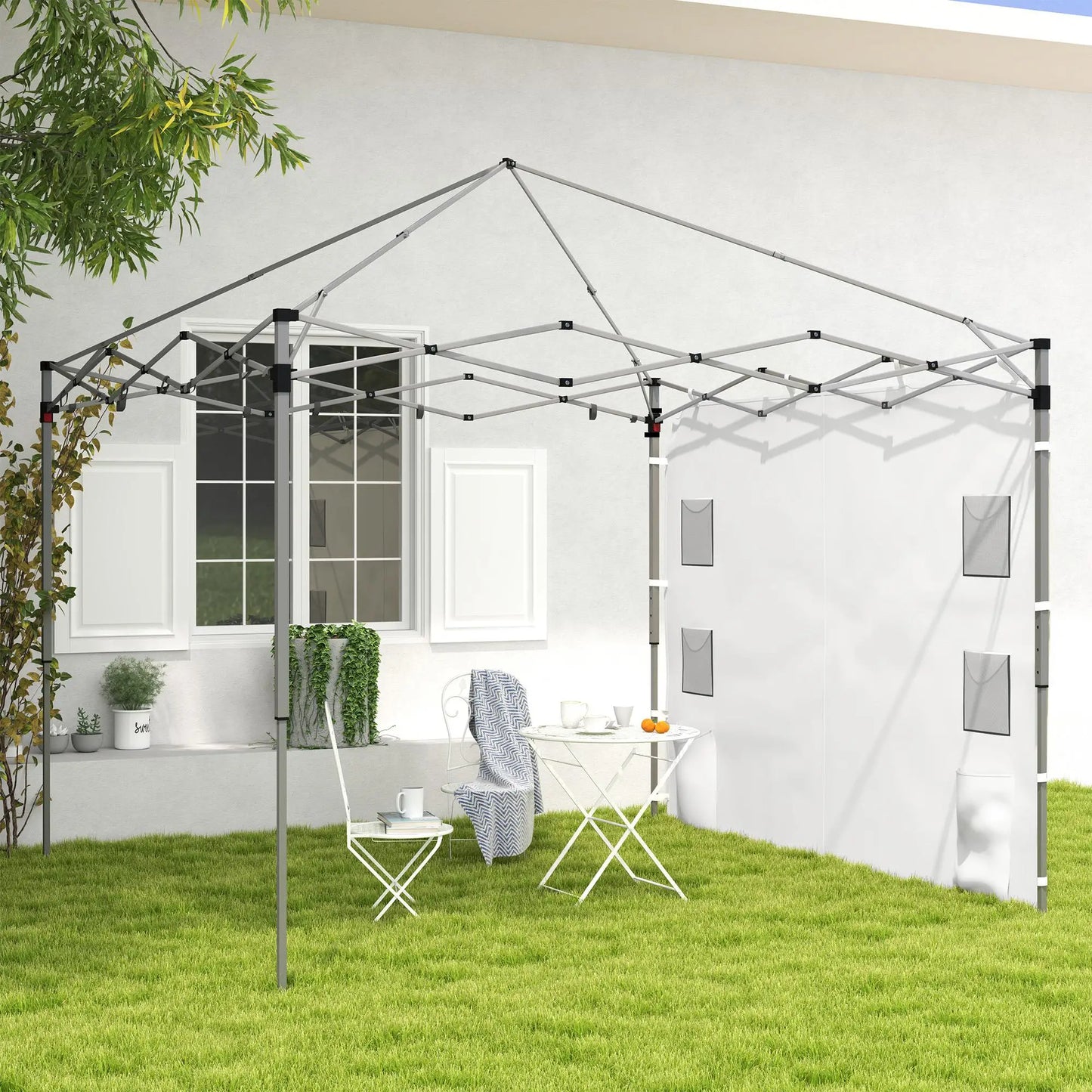 Instant Canopy Sidewall, 10 x 10 ft, 1 Pack, White Gazebo Sidewalls at Gallery Canada