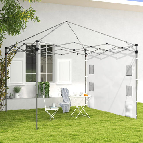 Instant Canopy Sidewall, 10 x 10 ft, 1 Pack, White
