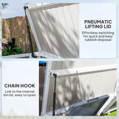 41 Cu Ft Outdoor Storage Shed, Lockable, Light Grey Sheds at Gallery Canada