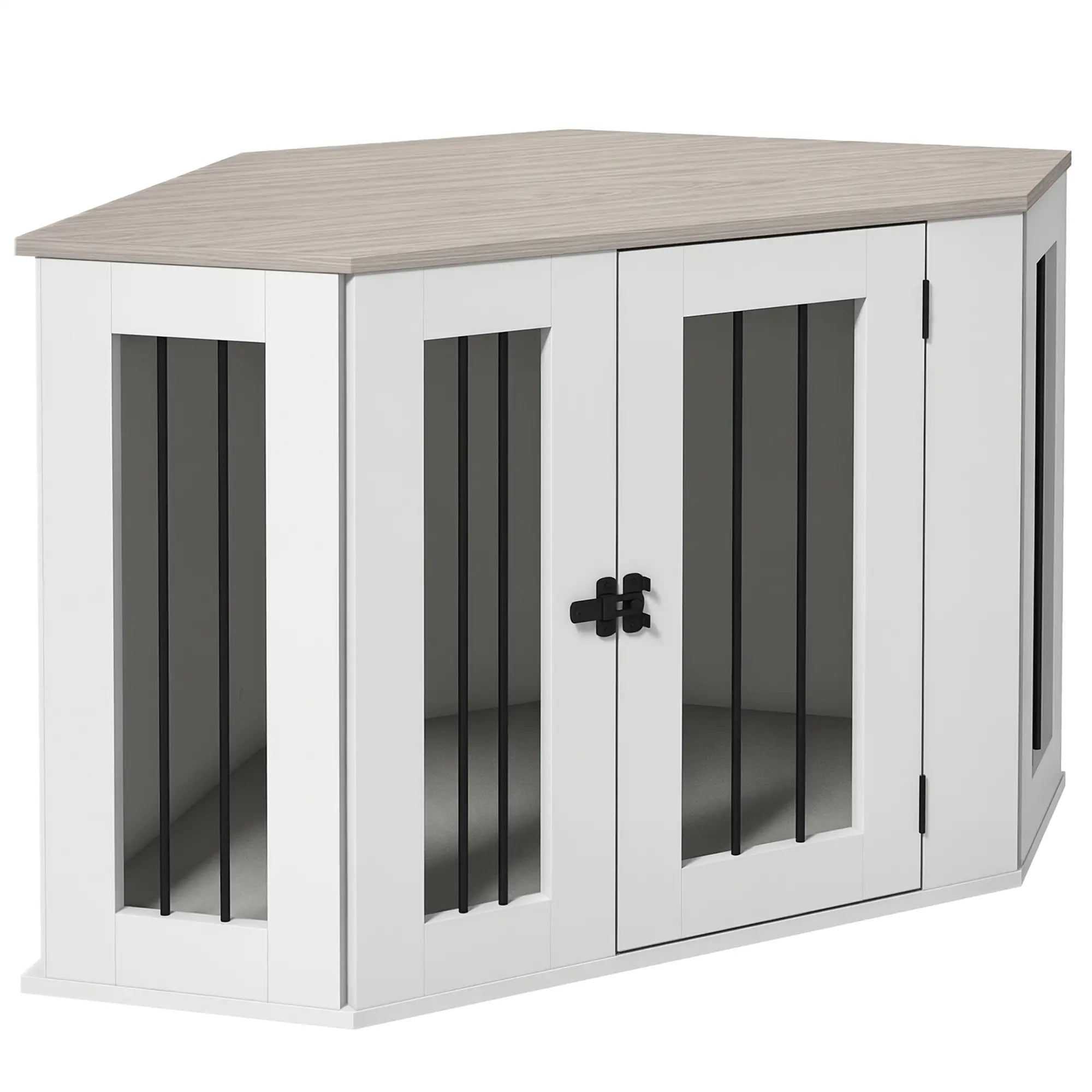 Dog Crate Furniture with Cushion, 41 Inch, Corner Design, Multi Color Houses, Kennels & Pens at Gallery Canada