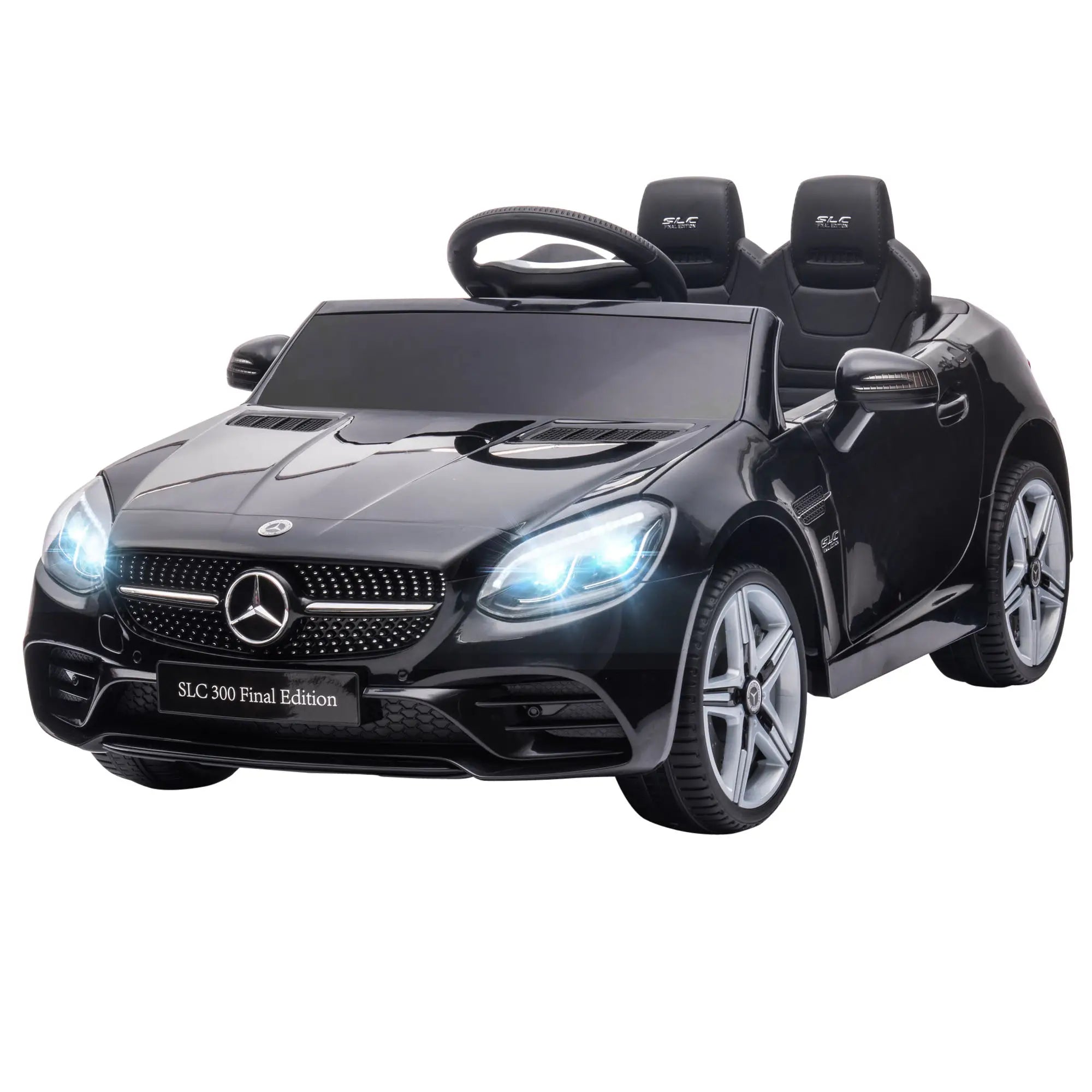 12V Ride On Car, Parent Remote Control, Two Motors, Music, Lights, Suspension Wheels, Black Electric Toy Cars at Gallery Canada