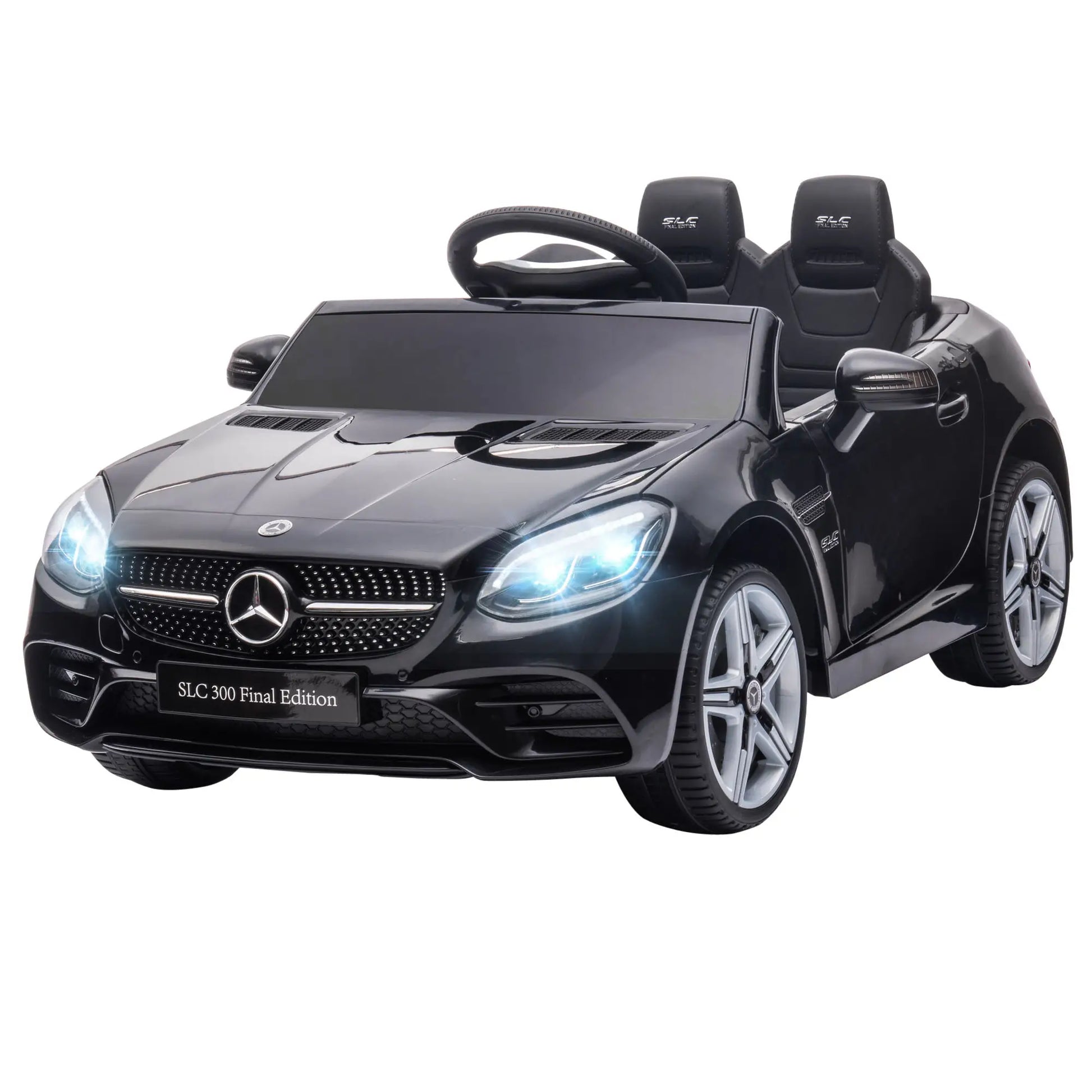 12V Ride On Car, Parent Remote Control, Two Motors, Music, Lights, Suspension Wheels, Black Electric Toy Cars at Gallery Canada
