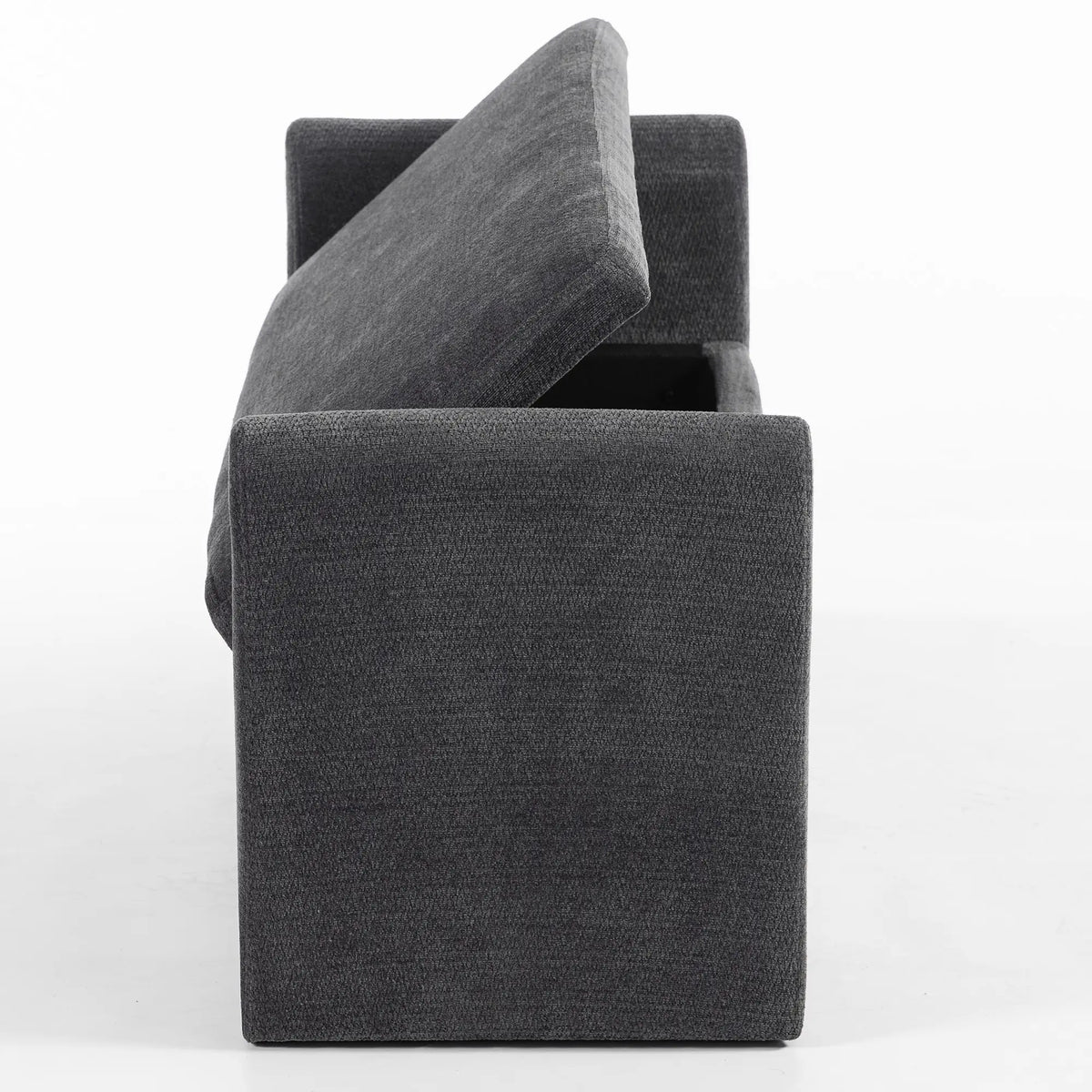 54" Storage Ottoman Bench with Pillows, Dark Grey, Dark Grey Storage Ottomans & Benches at Gallery Canada