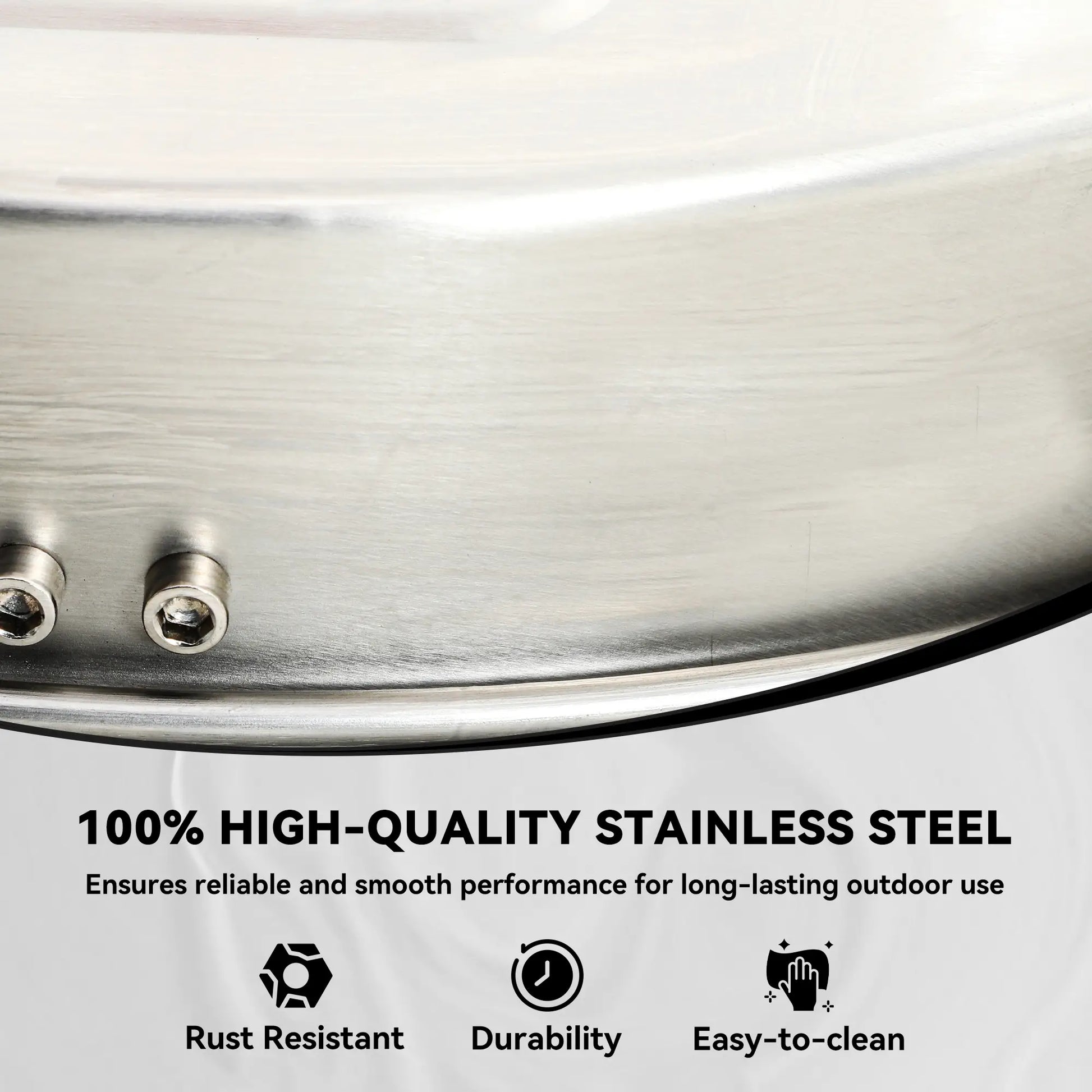 16" Pressure Washer Surface Cleaner, 4 Wheels, Stainless Steel, 1/4" Quick Connector, 2 Wands, 3600 PSI, Silver Garden Accessories at Gallery Canada