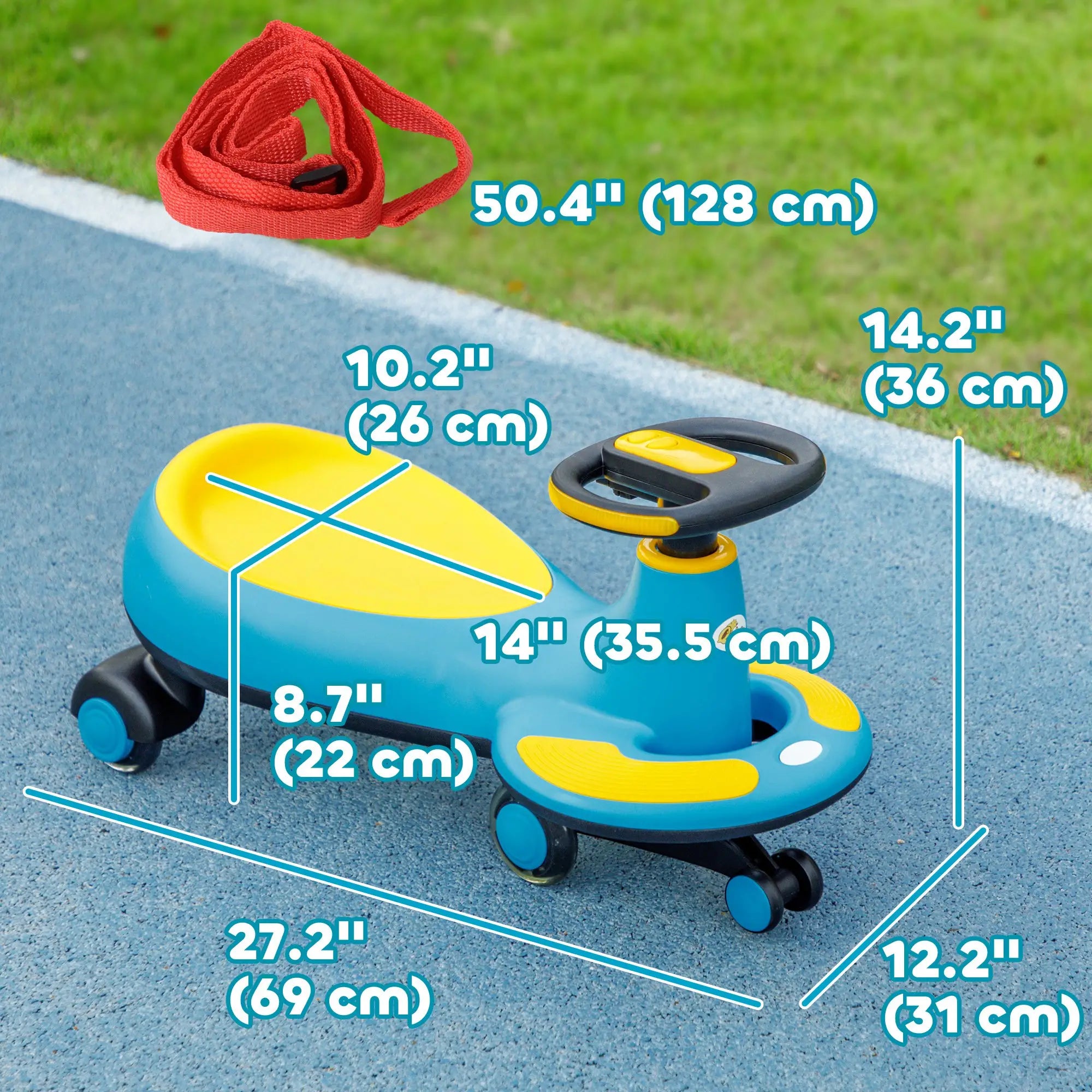 Kids Wiggle Car With Parent Rope, Music, Light, Blue Riding & Rocking Toys at Gallery Canada