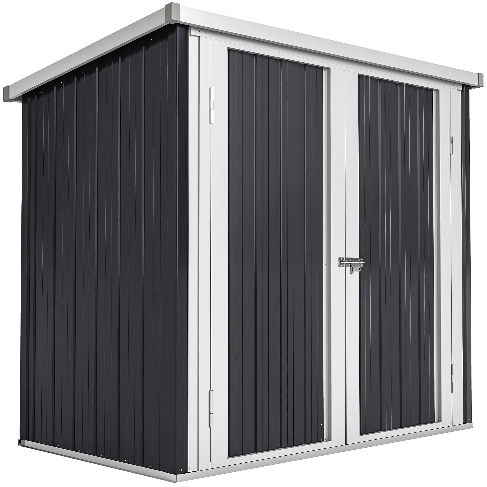 5' x 3' Metal Garden Storage Shed, Tool House, Double Doors Sheds at Gallery Canada