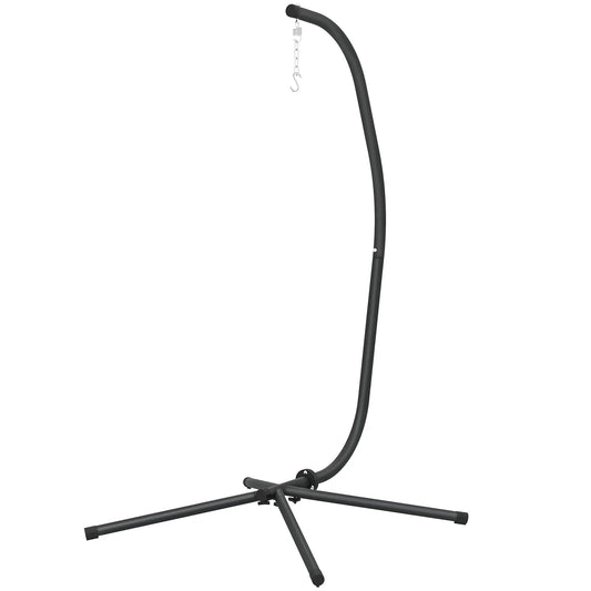 Heavy Duty Hanging Egg Chair Stand, 330lbs Weight, Black Hammock Stands Black at Gallery Canada